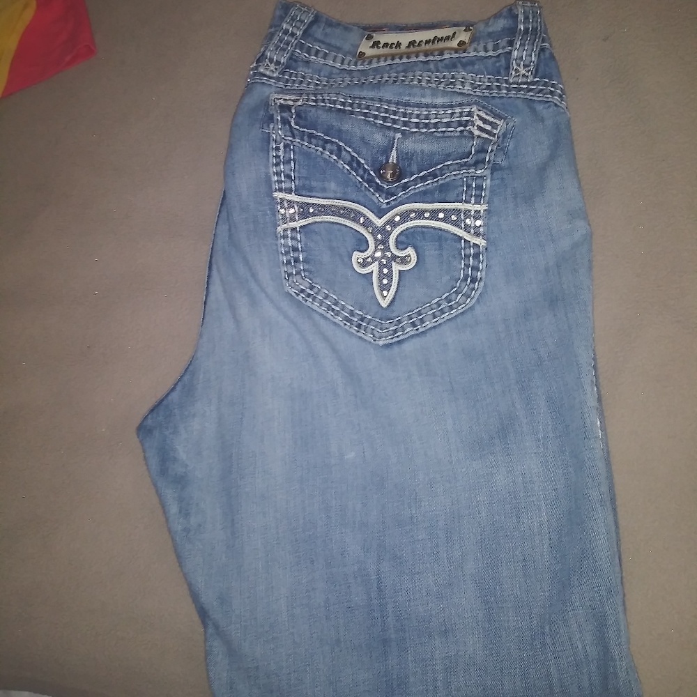 Reserved for @mcscar Rock revival jeans